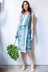 Botanical Skirt Set - Teal and Pink